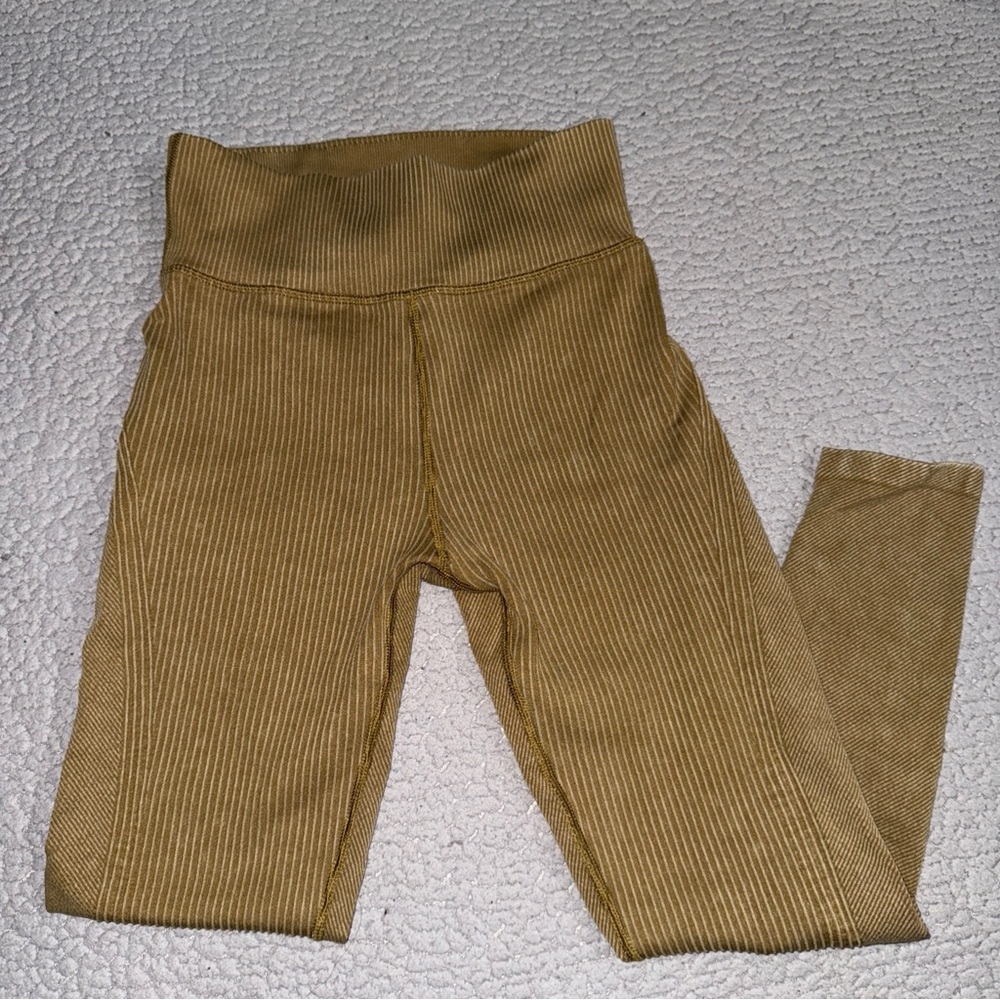 Aerie Kids Golden Ribbed Leggings